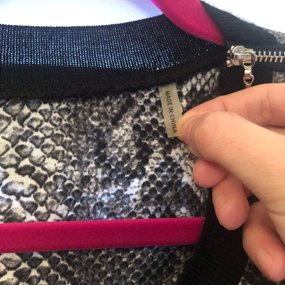 ❤️‍🔥NWT 2013 Sample Sale Rebecca Taylor Vintage Size 6 Black Snakeskin Top❤️‍🔥 - Picture 5 of 12